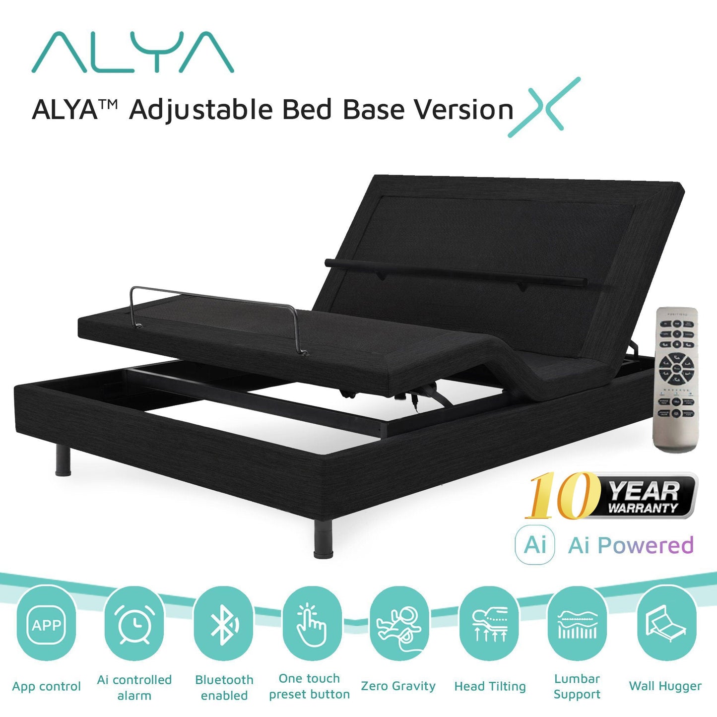 ALYA™ Adjustable Bed Base Version X - Affairs Living Pte. Ltd.