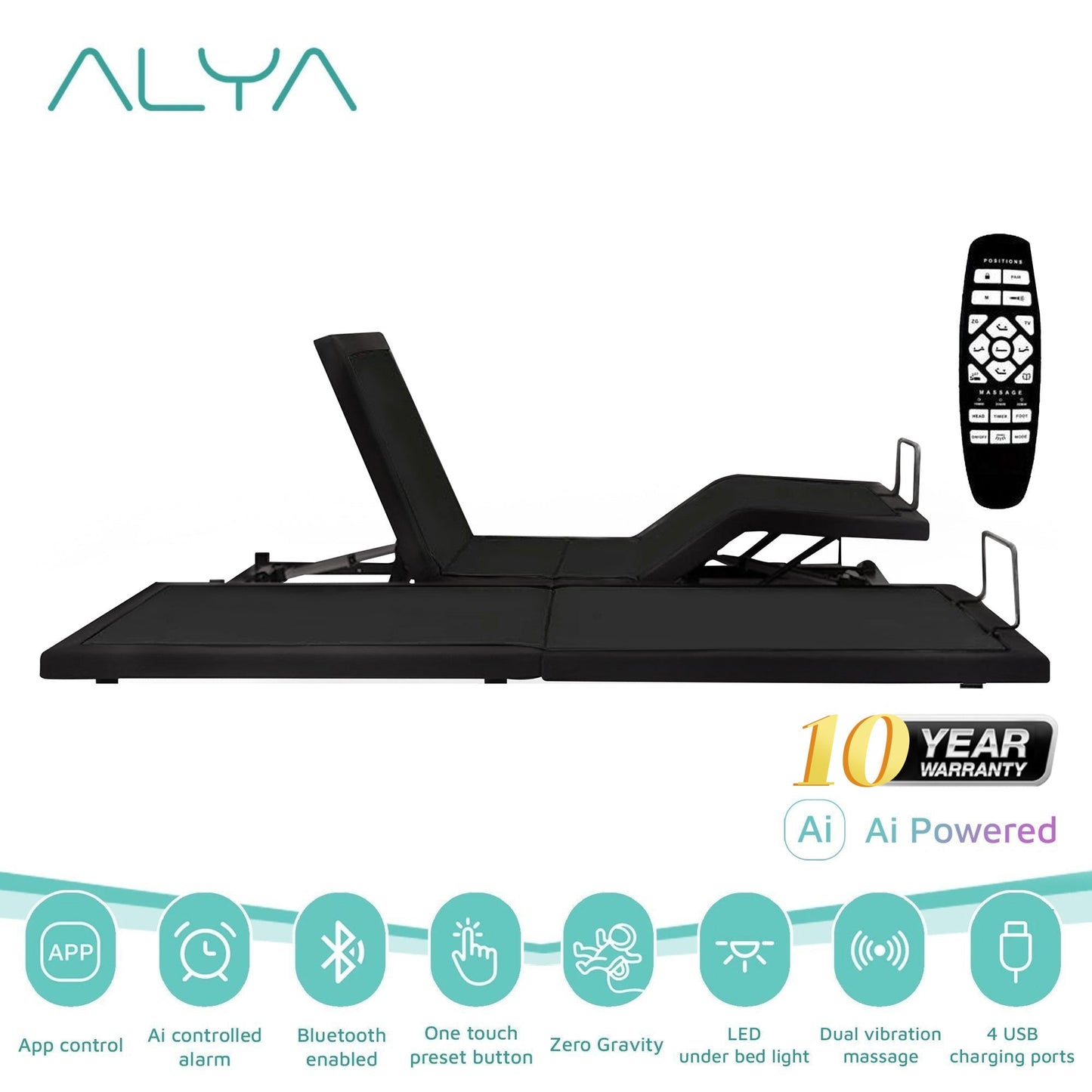 ALYA™ Adjustable Bed Base - Affairs Living Pte. Ltd.